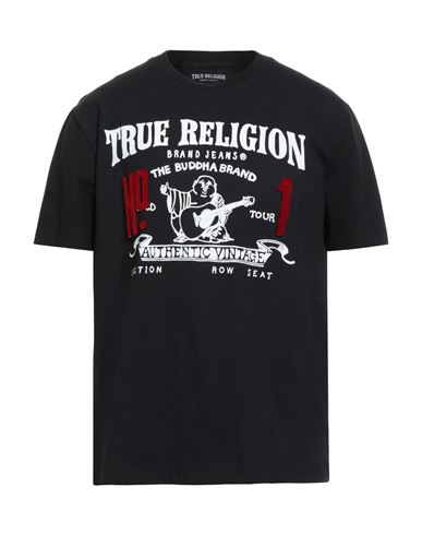 True Religion Man T-shirt Black Size L Cotton In Black