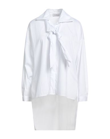 Motel Woman Shirt White Size Onesize Cotton, Polyamide, Elastane In White