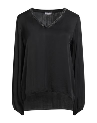 Motel Woman Top Black Size L Viscose In Black