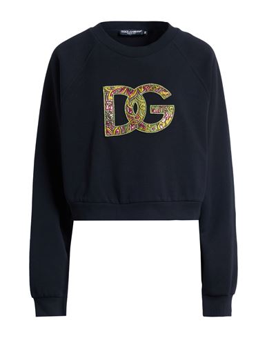 Dolce & Gabbana Woman Sweatshirt Black Size 2 Cotton, Polyester In Black