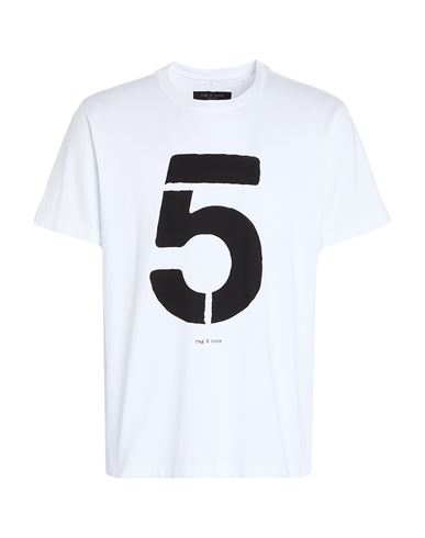 Rag & Bone Man T-shirt White Size L Cotton In White