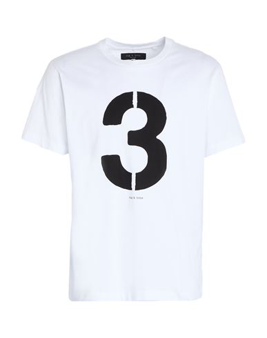 Rag & Bone Man T-shirt White Size L Cotton In White