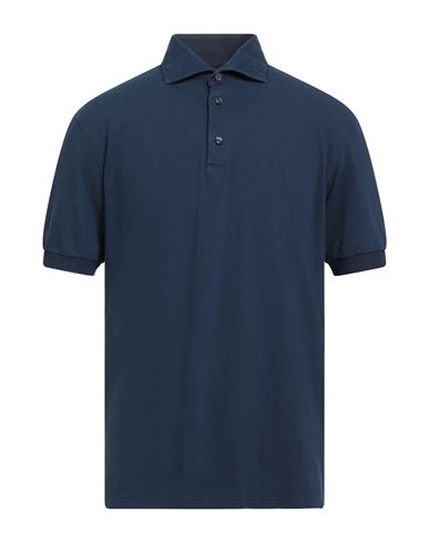 Sonrisa Man Polo Shirt Midnight Blue Size Xl Cotton In Blue