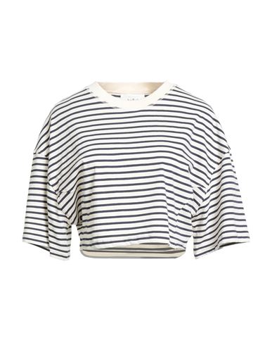 Ba&sh Ba & Sh Woman T-shirt White Size 2 Organic Cotton In Multi