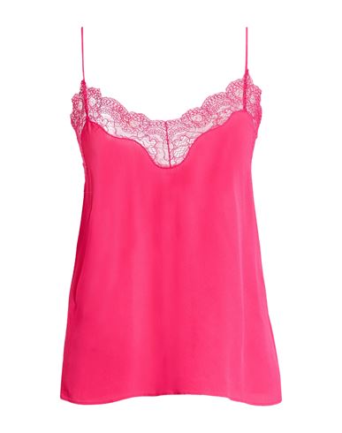 Patrizia Pepe Woman Top Magenta Size 4 Viscose, Polyamide In Pink