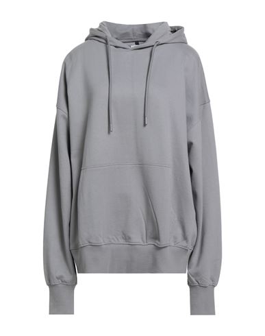 Over-d Over/d Woman Sweatshirt Grey Size Xxl Cotton In Gray