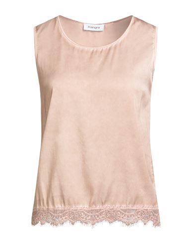 Kangra Cashmere Kangra Woman Top Blush Size 4 Silk, Elastane In Brown