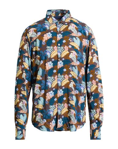Displaj Man Shirt Deep Teal Size Xxl Viscose In Green