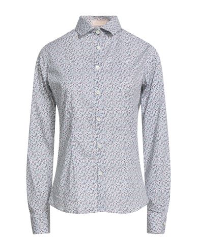 Alexingh Woman Shirt Blue Size 12 Cotton, Elastane In Blue