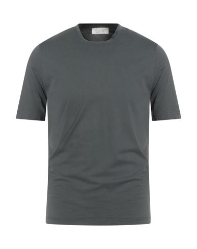 Filippo De Laurentiis Man T-shirt Charcoal Size 38 Cotton In Gray