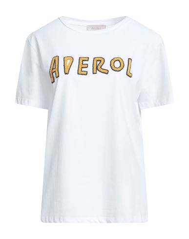 Motel Woman T-shirt White Size Onesize Cotton In White