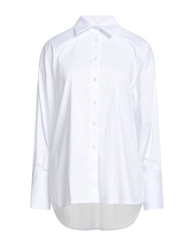 Motel Woman Shirt White Size Onesize Cotton, Polyamide, Elastane In White