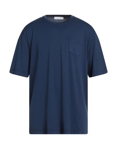 Filippo De Laurentiis Man T-shirt Navy Size 50 Cotton In Blue