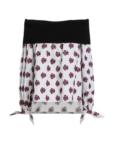 Sara Roka Woman Top White Size 8 Cotton In White