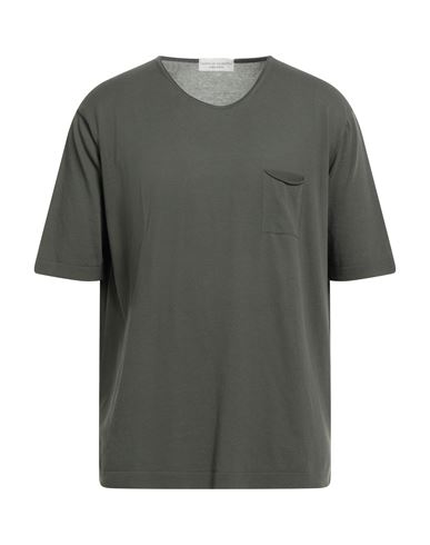 Filippo De Laurentiis Man Sweater Military Green Size 46 Cotton In Green