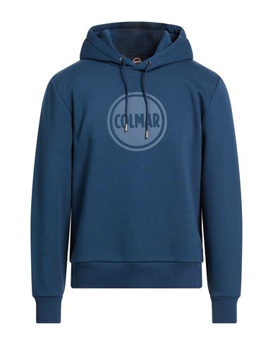 Colmar Man Sweatshirt Navy Size Xxl Cotton, Polyester In Blue