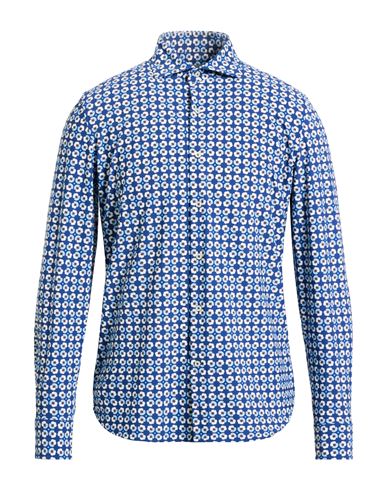 Ghirardelli Next Man Shirt Blue Size 15 ¾ Polyamide, Elastane In Blue