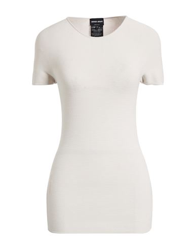 Giorgio Armani Woman T-shirt Light Grey Size 10 Viscose, Polyester In Neutral