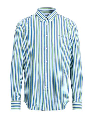 Harmont & Blaine Man Shirt Light Green Size Xxl Cotton In Multi