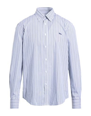 Harmont & Blaine Man Shirt Grey Size Xxl Cotton In Blue