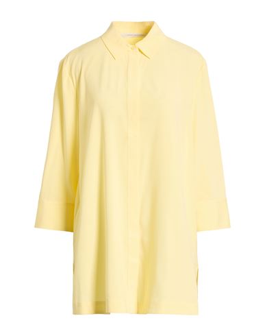 Herzensangelegenheit Woman Shirt Yellow Size 10 Silk, Elastane In Yellow
