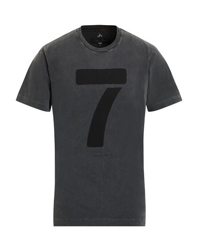 Rag & Bone Man T-shirt Charcoal Size L Cotton In Gray