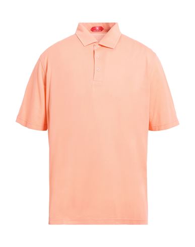 Kired Man Polo Shirt Salmon Pink Size 44 Cotton In Pink