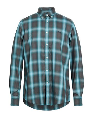 Harmont & Blaine Man Shirt Deep Teal Size L Lyocell In Green