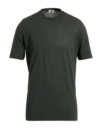 Kired Man T-shirt Dark Green Size 42 Cotton In Green