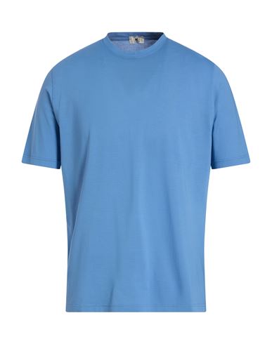 Kired Man T-shirt Sky Blue Size 42 Cotton In Blue