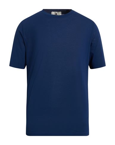 Kired Man T-shirt Midnight Blue Size 42 Cotton In Blue