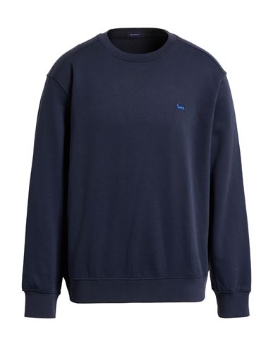 Harmont & Blaine Man Sweatshirt Navy Size L Cotton, Polyester In Blue