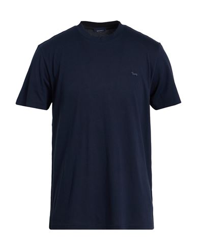 Harmont & Blaine Man T-shirt Midnight Blue Size L Cotton In Blue