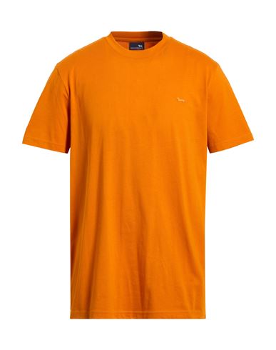 Harmont & Blaine Man T-shirt Orange Size L Cotton In Orange