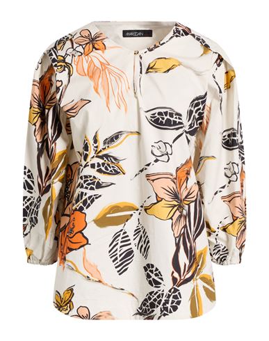 Marc Cain Woman Top Beige Size 2 Cotton In White