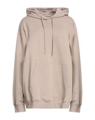 Msgm Woman Sweatshirt Beige Size Xl Cotton In Multi
