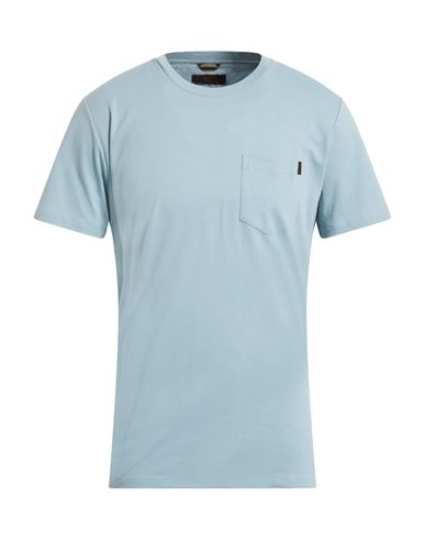 Moorer Man T-shirt Sky Blue Size 44 Cotton In Blue