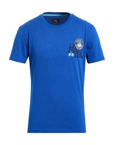 La Martina Man T-shirt Azure Size 3xl Cotton In Brown