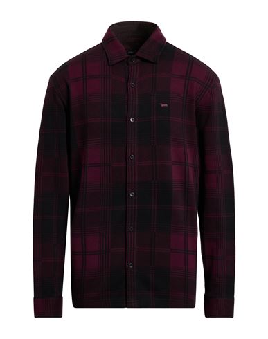 Harmont & Blaine Man Shirt Burgundy Size L Cotton In Red