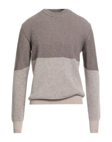 Alpha Studio Man Sweater Grey Size 40 Wool In Gray