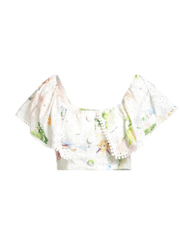 Hayley Menzies Woman Top White Size S Cotton In White