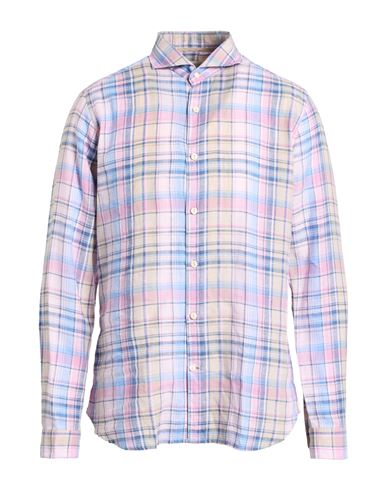 Harmont & Blaine Man Shirt Slate Blue Size Xxl Cotton In Blue