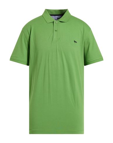 Harmont & Blaine Man Polo Shirt Green Size 3xl Cotton, Elastane In Green