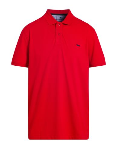 Harmont & Blaine Man Polo Shirt Red Size Xl Cotton, Elastane In Red