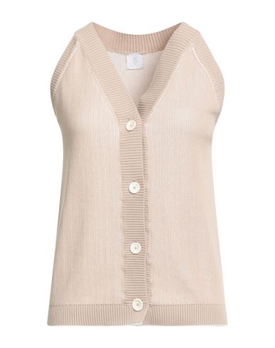 Eleventy Woman Top Beige Size Xl Cotton In Neutral