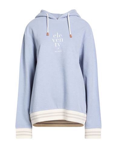Eleventy Woman Sweatshirt Sky Blue Size Xxl Cotton, Cashmere
