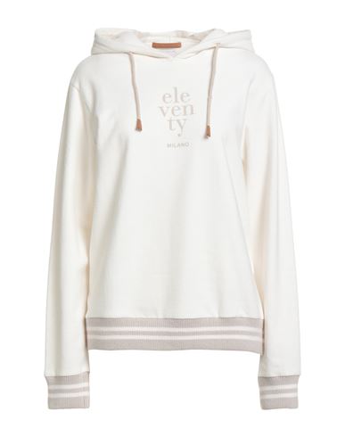 Eleventy Woman Sweatshirt White Size Xxl Cotton, Cashmere