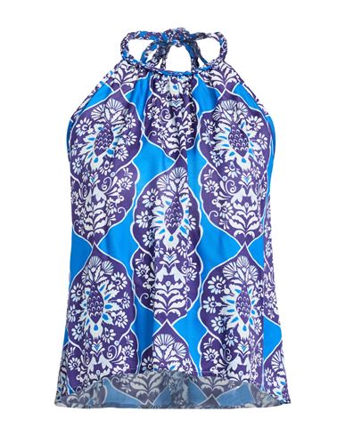 Seventy Venezia Woman Top Purple Size S Viscose In Blue
