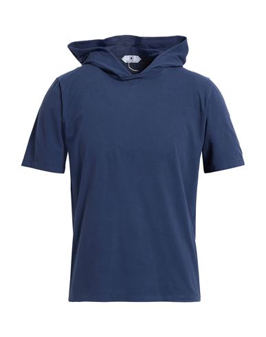 Kired Man T-shirt Navy Size 44 Cotton, Elastane In Blue