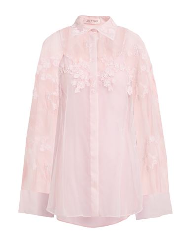 Valentino Garavani Woman Shirt Light Pink Size 4 Silk In Pink